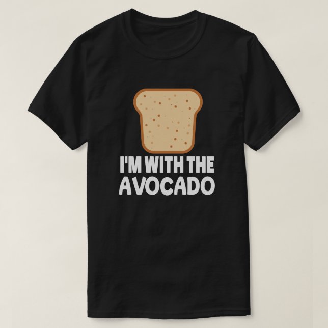 Avocado mit Toast-Matching Halloween-Kostüm T-Shirt (Design vorne)