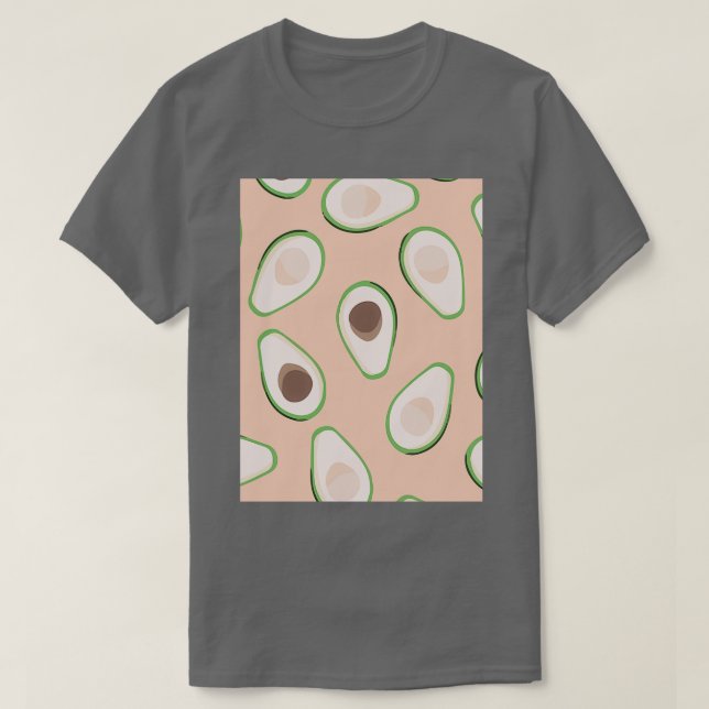 Avocado modischer Fruchtstil T-Shirt (Design vorne)