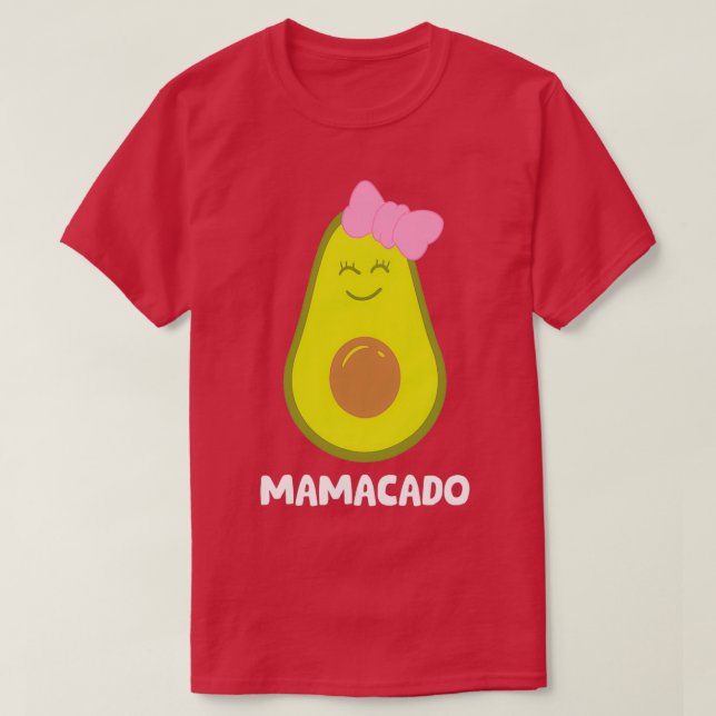 Avocado Mom Guacamole Mamacado Avocado T-Shirt (Design vorne)