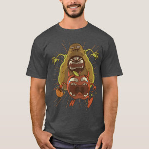 Avocado Monster Cooler Spaß Retro Cartoon Art T-Shirt
