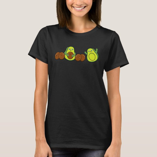 Avocado Mother Pregnant Pregnancy Proud Mum T-Shirt (Vorderseite)