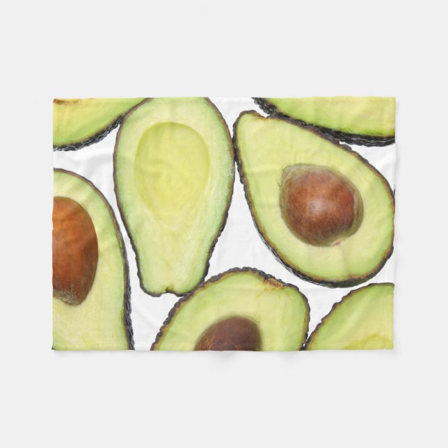 Avocado-Muster Fleecedecke (Vorderseite (Horizontal))
