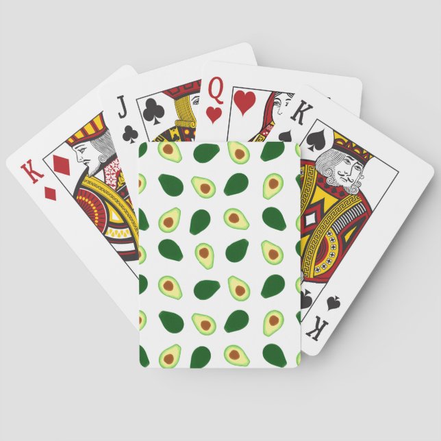 Avocado Muster Playing Cards Spielkarten (Rückseite)