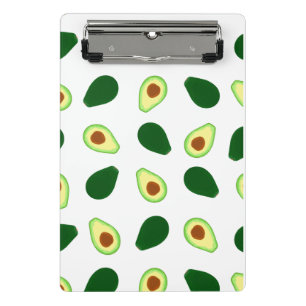 Avocado Muster Print Mini-Zwischenablage Mini Klemmbrett
