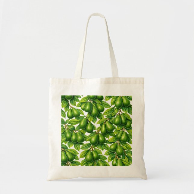 Avocado-Muster Tragetasche (Vorne)
