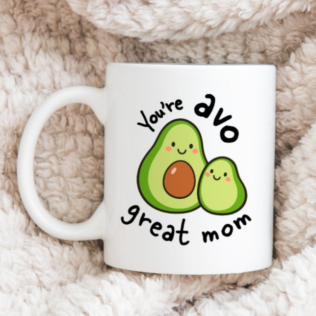 Avocado - Muttertags-Dankeschön-Geschenk Zweifarbige Tasse (Von Creator hochgeladen)