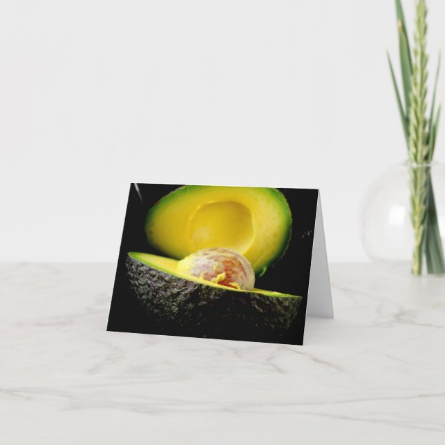 Avocado Note Card - Individuell Karte (Vorderseite)