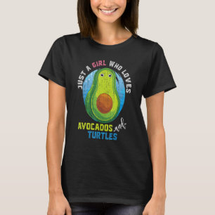 Avocado Ocean Animal Girls Frauen Haustiere Niedli T-Shirt