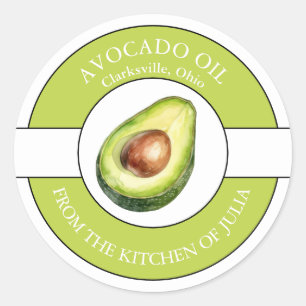 Avocado Oil Label Runder Aufkleber