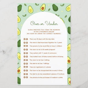 Avocado Over oder Under Baby Shooting Game