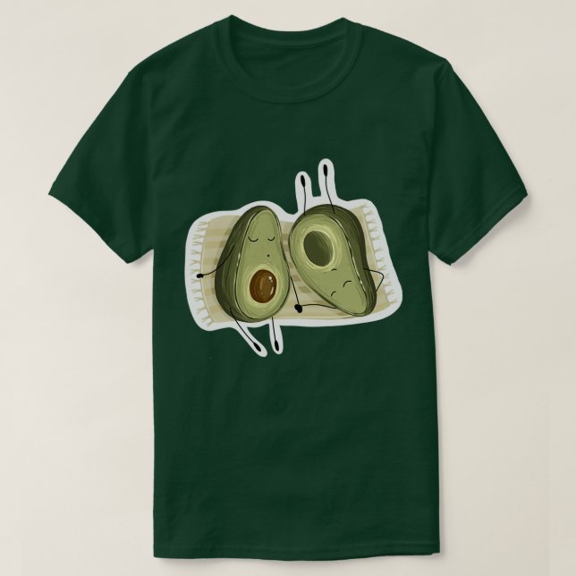 Avocado Paar Classic TShirt (Design vorne)