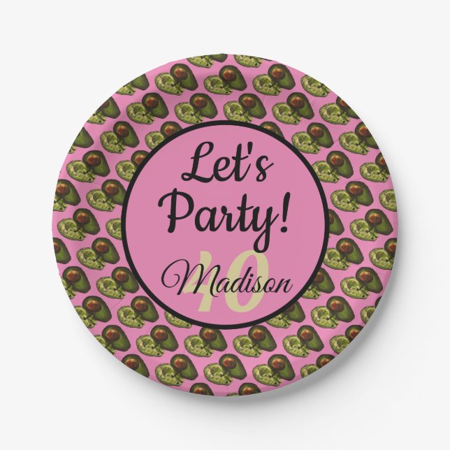 Avocado Paper Teller (Vorderseite)