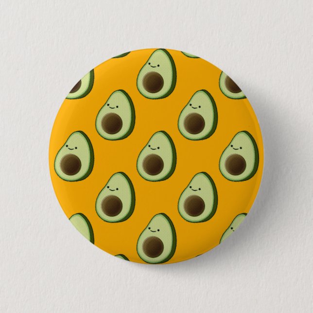 Avocado Pattern Button (Vorderseite)
