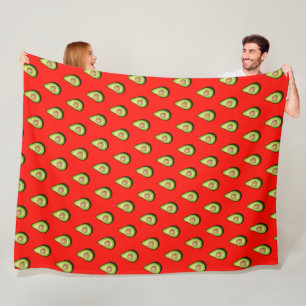 Avocado Pattern Fleecedecke