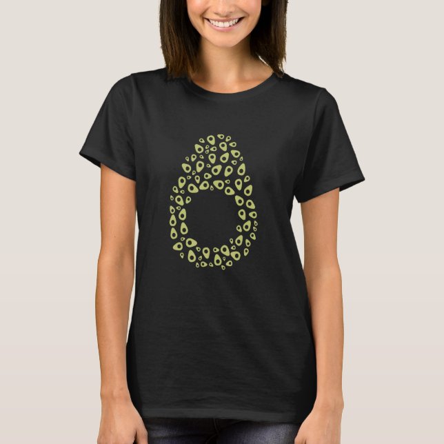 Avocado Pattern T-Shirt (Vorderseite)