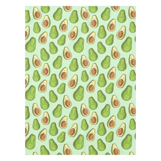 Avocado Pattern Tischdecke (Vorderseite)