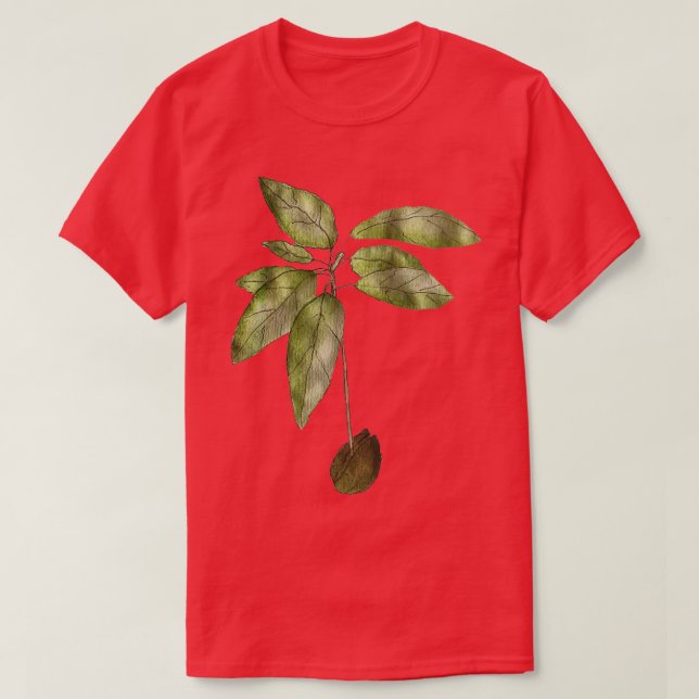 Avocado Pflanze Classic TShirt (Design vorne)