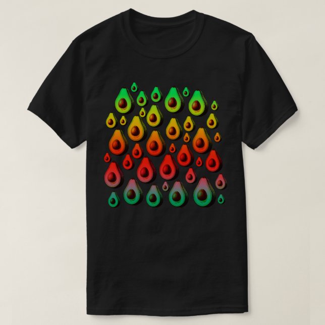 Avocado popart 5 T-Shirt (Design vorne)