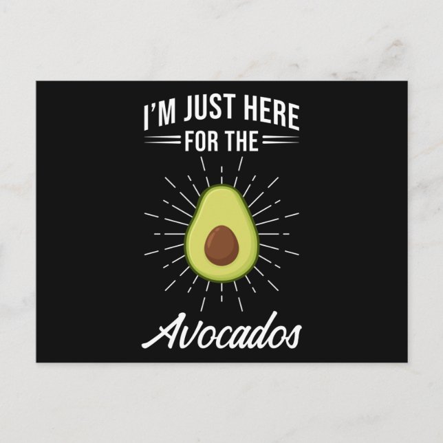Avocado Postkarte (Vorderseite)