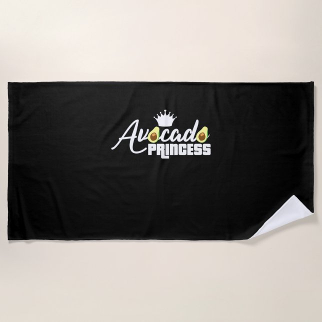 Avocado Princess Strandtuch (Vorderseite)