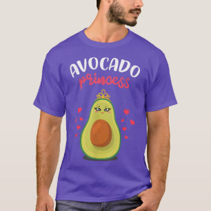 Avocado Prinzessin mit Crown Funny Guacamole Vegan T-Shirt
