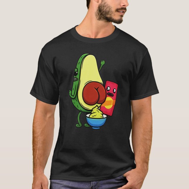 Avocado Pun Wordplay Healthy Eating Habit Vegan Ve T-Shirt (Vorderseite)