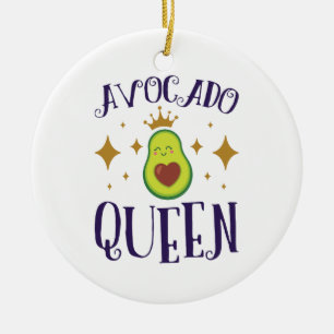 Avocado Queen Keramik Ornament