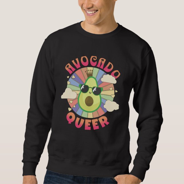 Avocado Queer Gay and Lesbian  Fruits LGBT Pride Sweatshirt (Vorderseite)