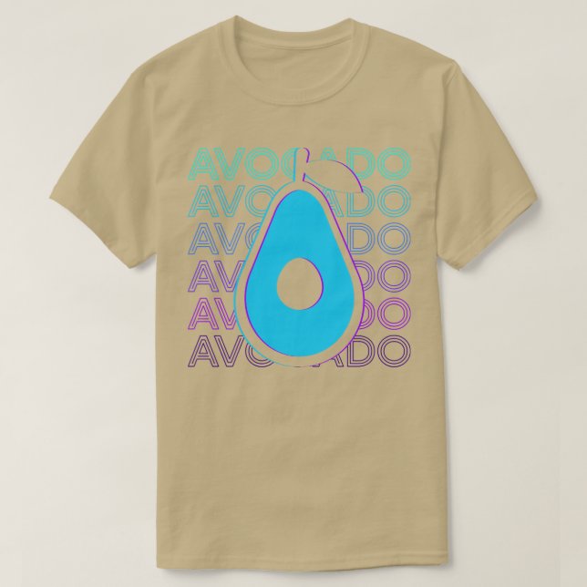 Avocado Retro Avocado Geschenk T-Shirt (Design vorne)