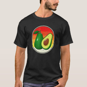 Avocado Retro Essen Avocados Bauer Vegan T-Shirt