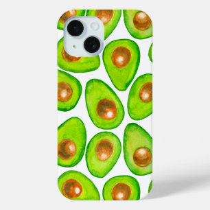 Avocado schneidet Aquarellfarben Case-Mate iPhone Hülle