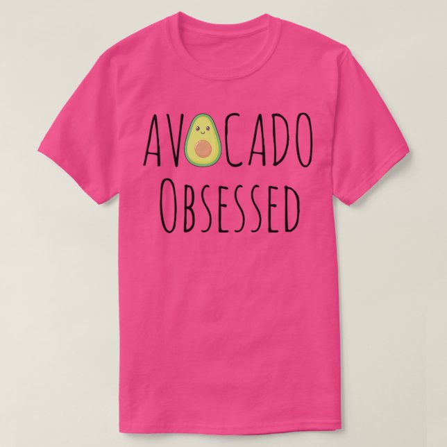 Avocado Selsbesessener Feinschmecker T-Shirt (Design vorne)