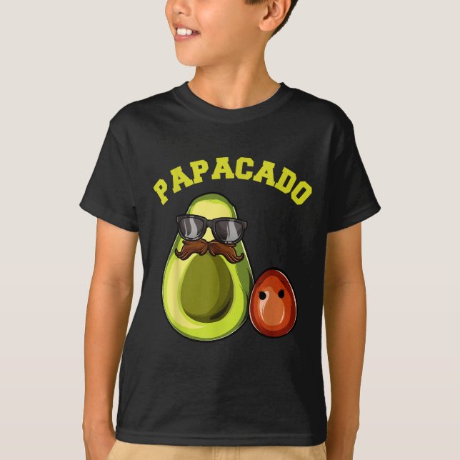 Avocado Shirt For Men, Papacado Pregnancy Announce (Vorderseite)