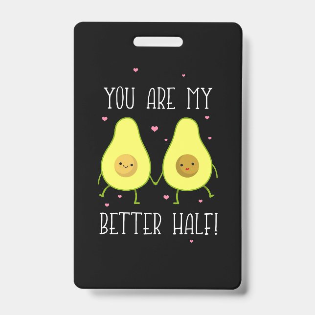 Avocado Sie sind meine bessere Hälfte Ausweis (Vorderseite)