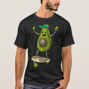 Avocado Skater Skateboard Sommer Funny Food Lover T-Shirt