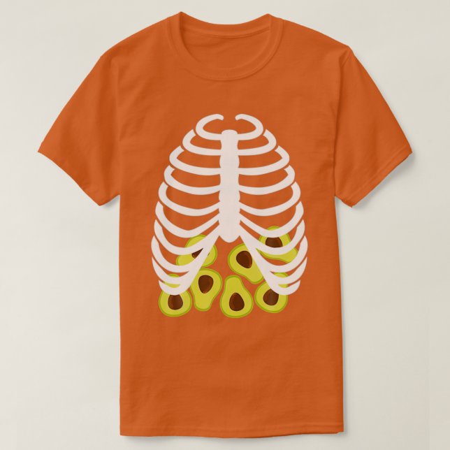 Avocado Skeleton T-Shirt (Design vorne)