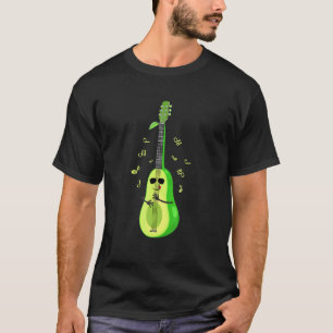Avocado spielt Gitarre Akustische elektrische Musi T-Shirt
