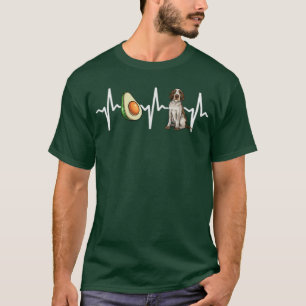 Avocado Spinoni Italiani Heartbeat Dog Lover T-Shirt