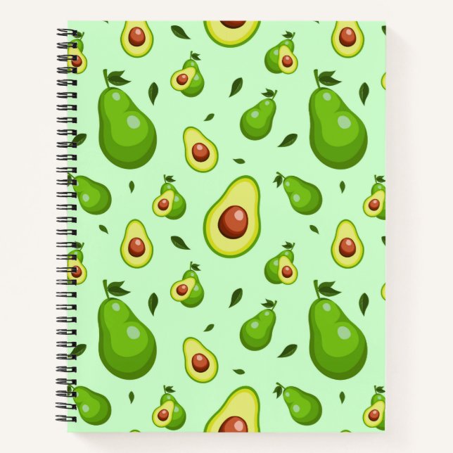 Avocado Spiral Notebook Notizbuch (Vorderseite)