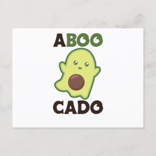 Avocado Spirit für Halloween Funny Avocados Postkarte