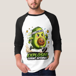 Avocado Sprint-Modus Cardio-Läufer Fitness-T-Shirt T-Shirt