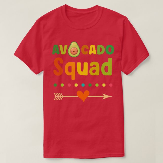 Avocado Squad Avocado Liebhaber 2 T-Shirt (Design vorne)