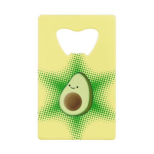 Avocado Superstar Geldbeutel Flaschenöffner (Vorderseite)
