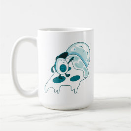 Avocado Surfen auf einem Slice Pizza Ice-Version Kaffeetasse