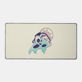 Avocado Surfen auf einem Slice Pizza Mint Version Schreibtischunterlage