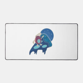 Avocado Surfen auf einem Slice Pizza Night Version Schreibtischunterlage