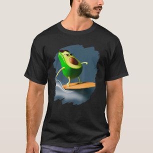 Avocado Surfen Wellenreiten Cooles Surfen T-Shirt