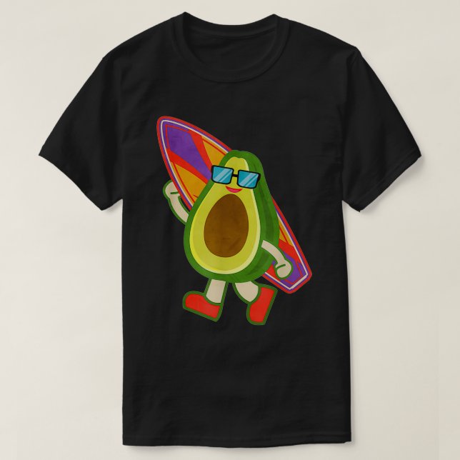 Avocado Surfing 5 T-Shirt (Design vorne)