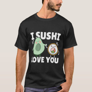 Avocado Sushi Roll Nigiri Avocado Fruit Guac Guaca T-Shirt
