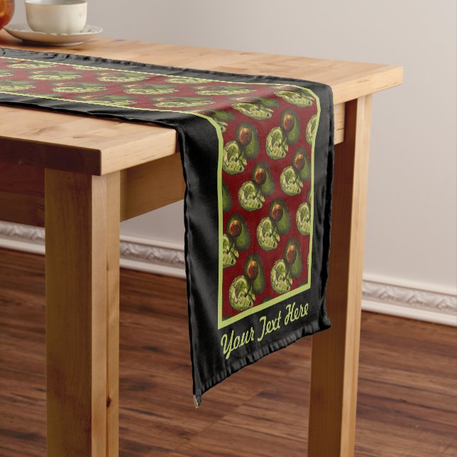 Avocado Table Runner Kurzer Tischläufer (Beispiel)